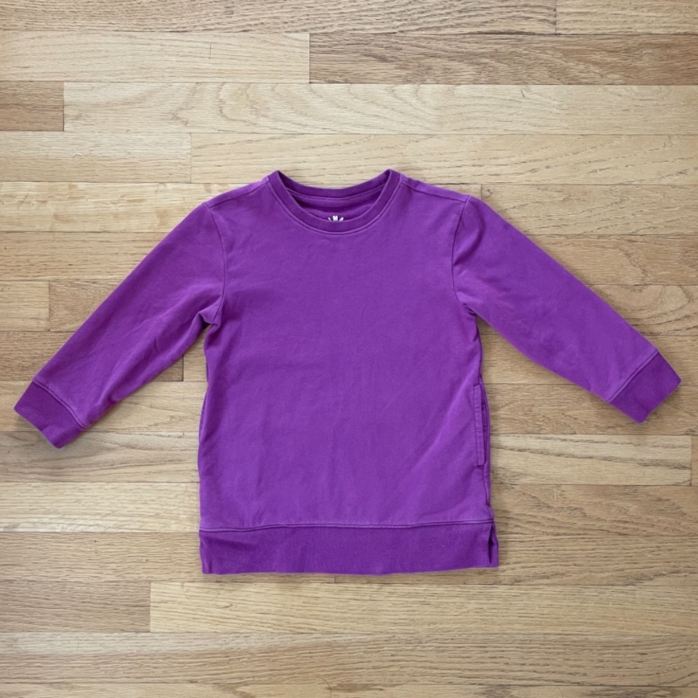 PRIMARY VGUC Basic Stretchy Crewneck Sweatshirt w/ Pockets